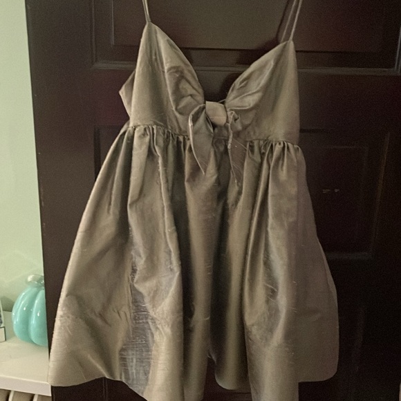 Anthropologie BHLDN Watters bow pixie silk mini dress - Picture 5 of 13